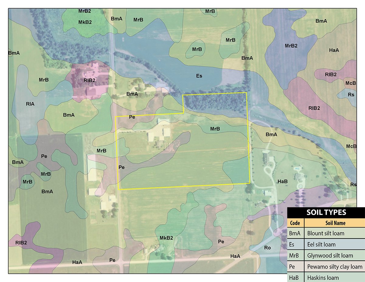 Soil map - REAL ESTATE AUCTION-25 ACRES OFFERED IN 2 TRACTS IN NE ALLEN COUNTY
